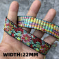 5 Yards 1~3CM Geometric Flower Designs Are Selling Well Embroidered Jacquard Ribbon Decorative Clothing Dog Chain Curtains