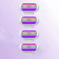 Women Bikini Manual Safety Razor Hair Removal Shaving 3-Layer Stainless Steel Blade Replaceable Shaver Head