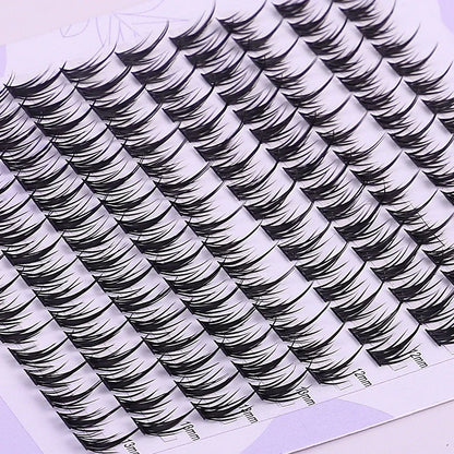 160 Rows Faux Mink Eyelashes Cluster 3D Natural Extension Individual Russia Strip Lashes for Eyelash Extension