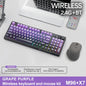 M96 Wireless Keyboard and Mouse Set, Bluetooth&2.4G, Smart Screen, 96 Keys, RGB, Silent Keyboard Mouse Combo