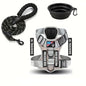 Service Dog Harness & Leash Set with 1pc Folding Bowl Reflective Adjustable Dog Vest Harness Soft Oxford Pet Harness For Small M