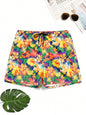 Men's High-Tech 3D Printed Aloha Shorts - Realistic Jungle Foliage & Exotic Hibiscus Designs for Poolside & Streetwear