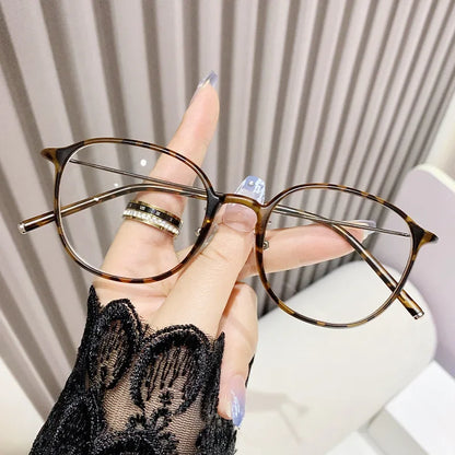 Reading glasseAnti Blue Light Round Frame Presbyopia Glasses Retro Circular Reading Glasses Ultra Light Unisex Far Sight Glasses