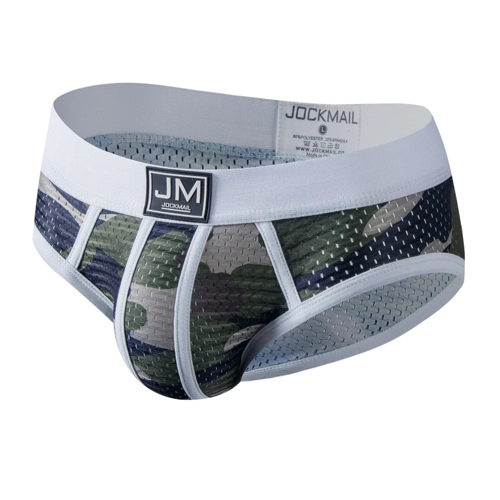 6PCS Man's Underwear Briefs Underpants Nylon Mesh Camouflage Men's Briefs Bikini Men's Boxer Briefs or As Swim Swimwear Shorts