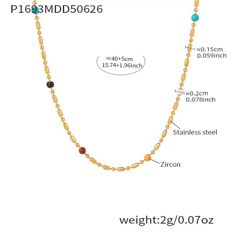 Premium Stainless Steel Long Necklace Trendy Pig Nose Style Y Shape Drop Pendant Waterproof Necklace for Women Girls Jewelry