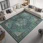 Red Oriental Area Rug Washable Geometric Polyester Carpet Bohemian Ethnic Style, Household Bedside Mat