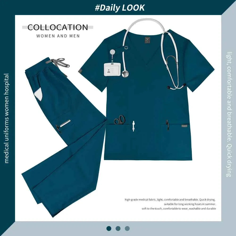 Women's Medical Scrub Workwear Set