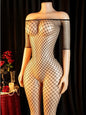 Sexy Big Loophole Open Bra BodySuits Erotic Crotchless Lingerie Women Fishnet Hollow Exposed Breast Adult Plus Size Underwear
