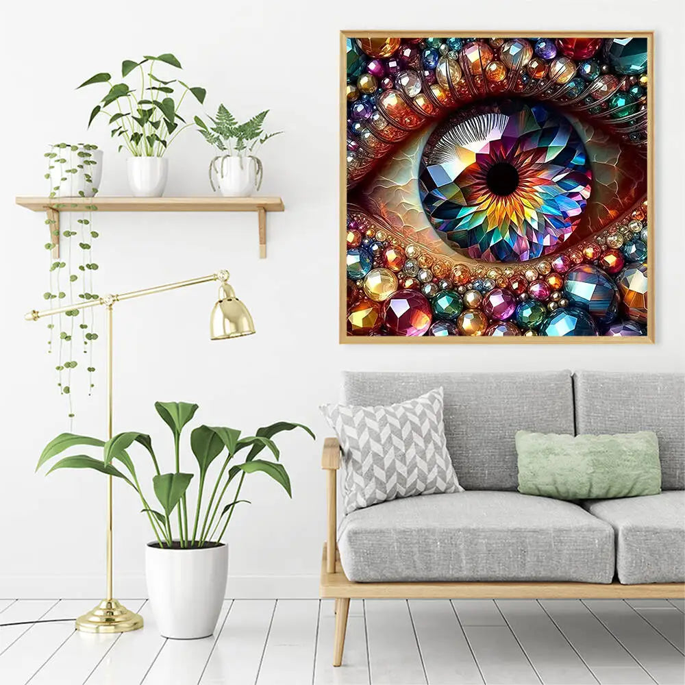 Momoart DIY Diamond Painting Eye Portrait DIY Mosaic New Arrival Full Square Round Diamond Embroidery Handmade Gift