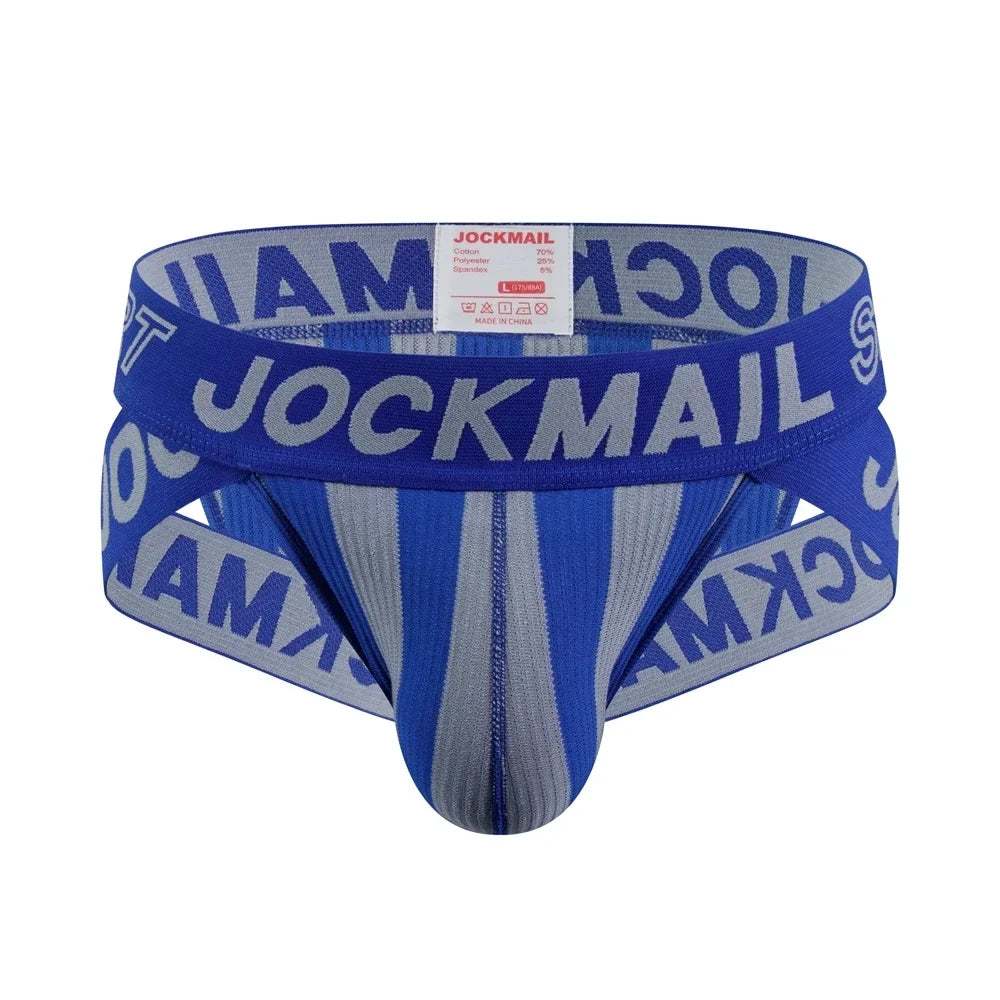 JOCKMAIL Men's Briefs Sexy Men Underwear Jockstrap Slip Homme Bikini Cueca Hombre Underpants Gay Panties Calzoncillos Breathable