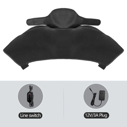 Heated Shoulder Back Massager 3 Massage Heating Functions Fits Shoulders Neck Back Relieves Cervical Soreness Muscle Strains