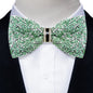 Sparkle Rhinestone Bow Ties for Men Pre-Tied Diamond Sequin Bowtie with Adjustable Length Wedding Party