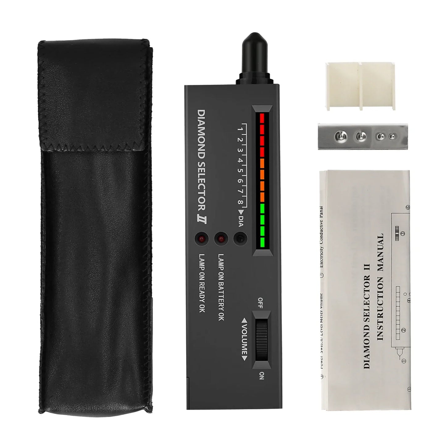 Portable Diamond Tester Pen High Accuracy Diamond Selector Detector Gemstone Jewelry Testing Tool with Case for Novice Expert