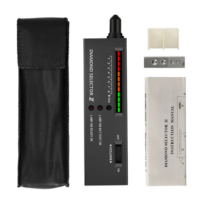 Portable Diamond Tester Pen High Accuracy Diamond Selector Detector Gemstone Jewelry Testing Tool with Case for Novice Expert