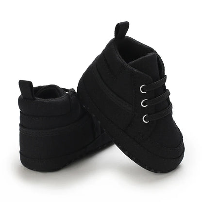 Baby Learning Walk Shoes, Striped PU Sports Shoes for Infants 0-18m