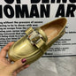 Fashion Women Loafers Plus Size Casual Women Shoes Slip On Female Flat Shoes Designer Women Mullers Patent Leather Shoes