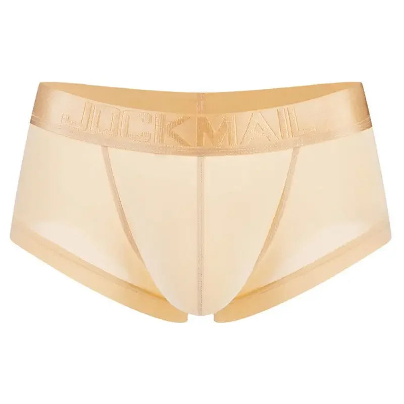 Sexy Underwear Men Boxer Panty Shorts Ice Silk Original  Panties Breather Boxer Briefs Ultra-thin Transparent Fun Gay Underwear