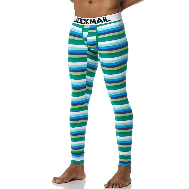 Men's Thermo Underwear Fashion Men Thermal Long Johns Mens Sexy Underwear Penis Pouch Warm Male Leggings Pants Autumn Winter