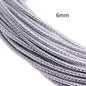 5m 3/4/6mm Braided Leather Cord Rope Strip Thread for DIY Pendant Neck Weaving Bracelet Jewelry Making Supplies Crafts Accessory