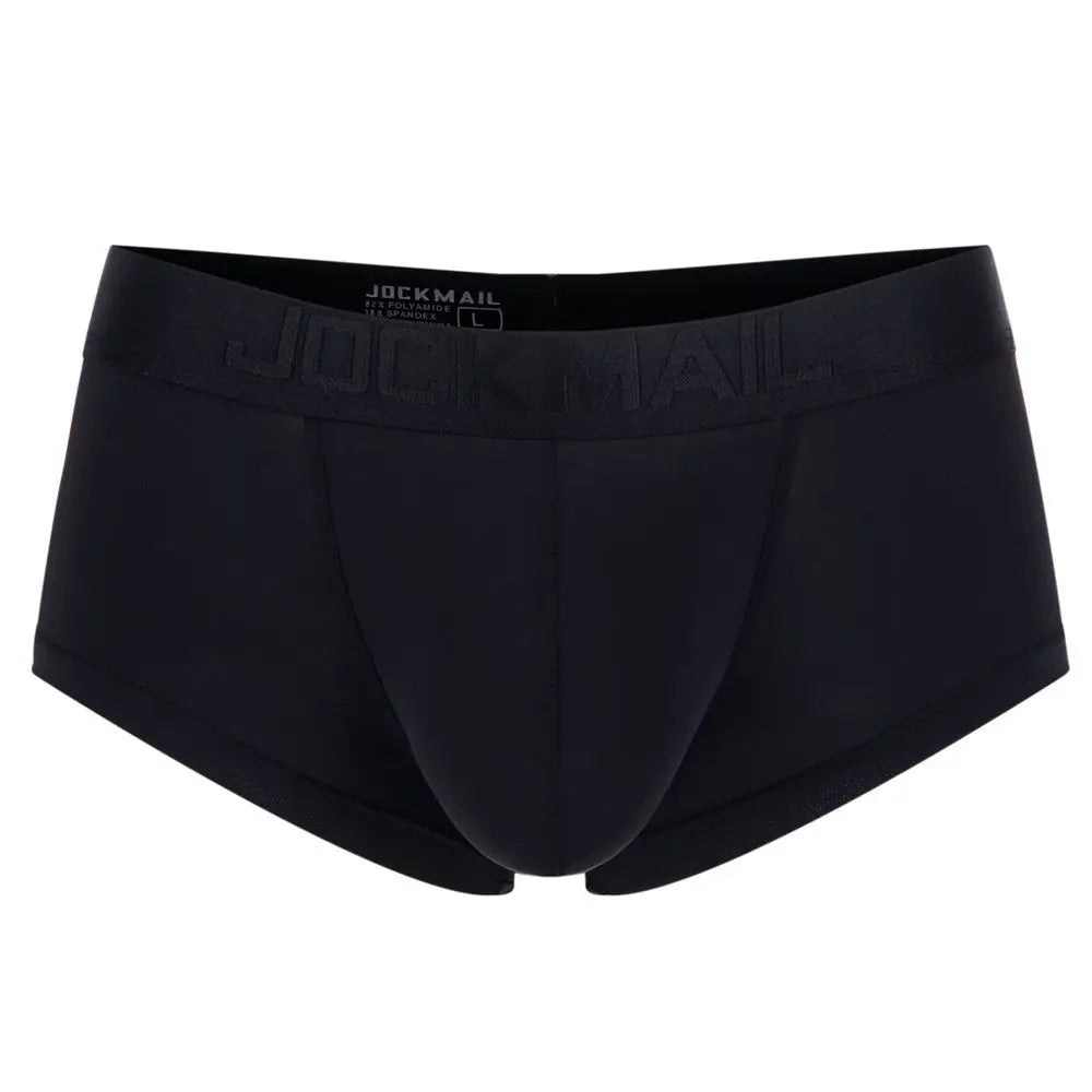 Jockmail Mens Panties Sexy Boxer Translucent Seamless Hombre Ice Silk Calcinhas New Brazilian Underwear Funny Lenceria De Hombre