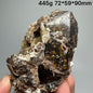 Natural Dark Brown Andradite Garnet Cluster Raw Crystal Mineral Specimen Calcite Matrix Healing Stone Home Decoration
