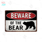 Wildlife Warning Signs Beware Of The Pig Snakes Metal Sign Animals Tin Plate Wild Forest Warning Plaque Retro Wall Stickers Sign