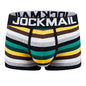 Underwear Men Boxers Shorts Cotton Breathable Cuecas Masculinas Calzoncillos Hombre Slips Underpants Rainbow Stripes Night Wear