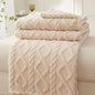 New Winter Coral Fleece Blankets Home Cozy Office Sofa Blanket Warm Nap Throw Blanket Travel Textile Fleece Thick Warm Blankets
