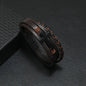 Men's Musical Symbol Leather Bracelet Vintage Creative Men's Bracelet Music Symbol Simple Leather Multi-Layer Bracelet