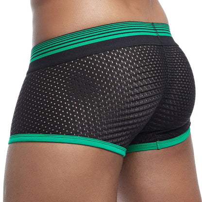 JOCKMAIL 4PCS/Lot Boxer Men Mesh Breathable Boxershorts Men Underwear Shorts Panties Men Cuecas Boxer Underpants Calzoncillos