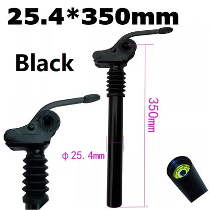 Electric Folding Bike E-Bike Shock Seatpost 25.4mm 27.2mm 28.6mm 31.8mm 33.9mm Bicycle Folding Flipped Shock Absorber Seat Post