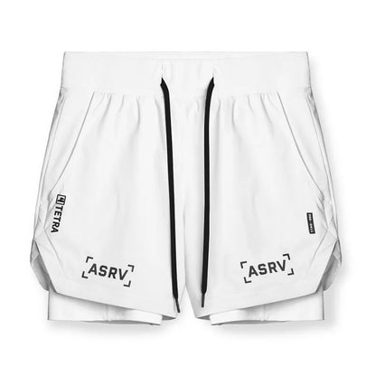 ASRV Men’s 2-in-1 Quick Dry Gym Shorts