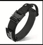 Heavy Duty Tactical Dog Collars with Handle Military Collar with Patch Outdoor Training and Walking for Medium and Large Dogs