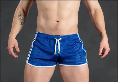2026 New Gym Mens Summer Running Shorts Quick Dry grid Workout Short Pants GYM Wear Men Training Beach Breathable sports Shorts