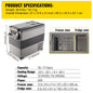 SucceBuy 20L 22L 35L 45L 55L Car Refrigerator Mini Fridge Freezer Portable Compressor Cooler DC 110-240V Ice Box for Camping