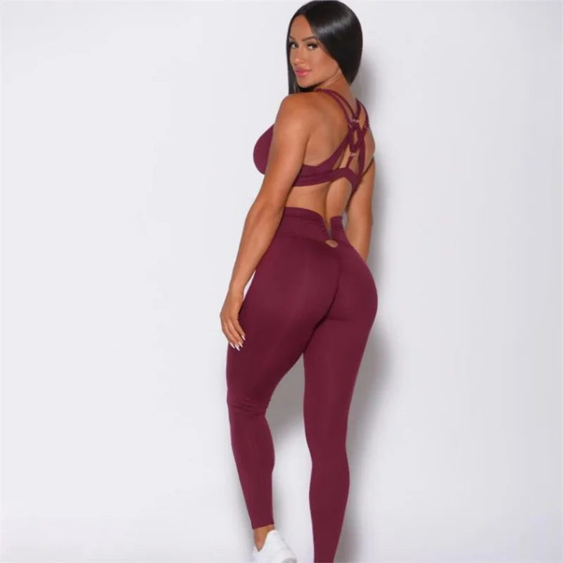 ActiveVibe Women’s Leggings & Sports Bra Set