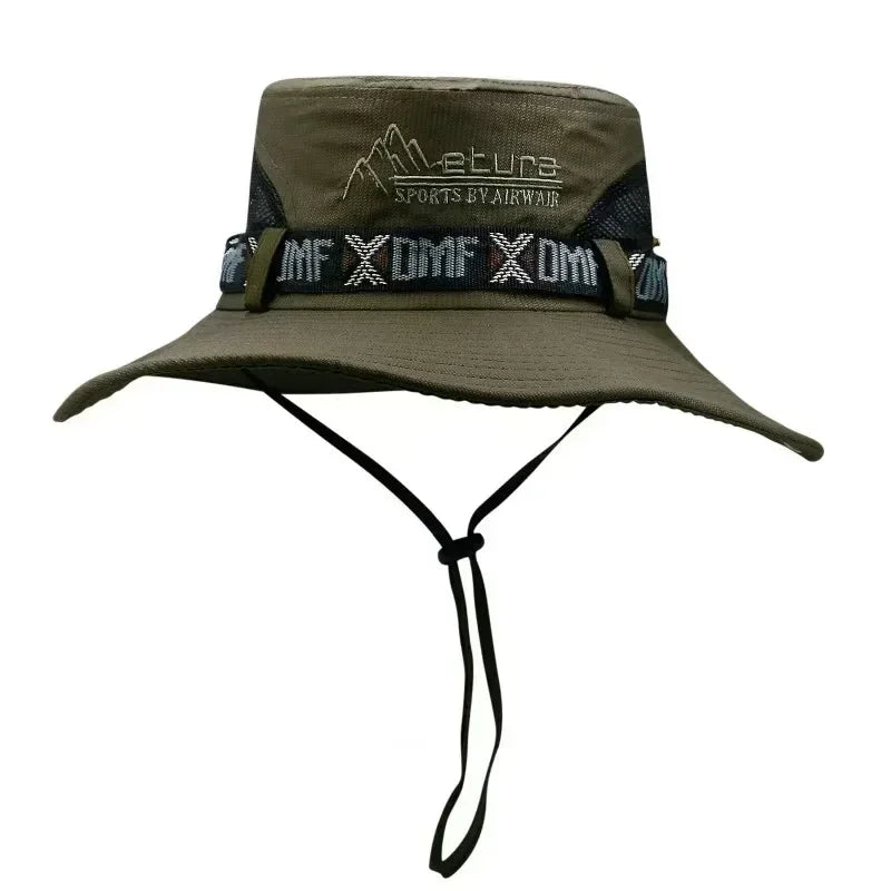 Hat Men's Outdoor Fishing Fisherman Hat Men's Large-brimmed Sun Hat Summer Sun Hat Youth Foldable Fishing Hat