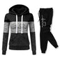 Women’s Colorblock Hooded Tracksuit Set S-3XL