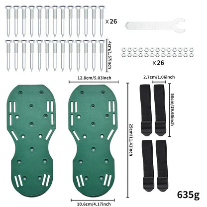 New Model Lawn Aerator Shoes Manual Lawn Aerator with Spike Adjustable