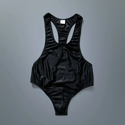Men's Sexy Nylon Jockstrap Leotard Underwear Jockstrap Bodysuit Breathable Skinny U Convex Suspender Jumpsuits Gay Underwear