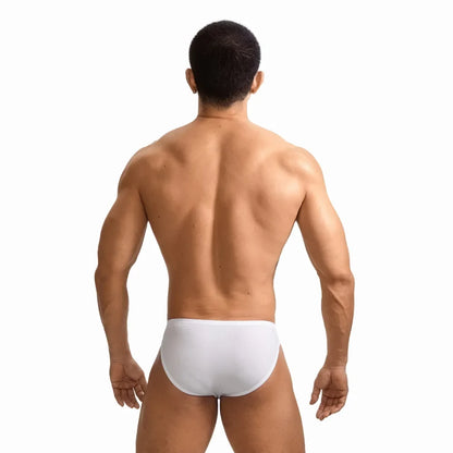 New personalized men's metal chain sweat-absorbing ice silk underwear, cross-border low-rise briefs GT502