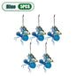 5PCS Solar-Powered Hanging Metal Ladybug Light  Garden Decor  Lady Sculpture with Bouncy Springs Summer Outdoor Art Decorations