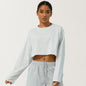 Women's Long Sleeve Fitness Crop Top