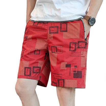 Men's Letter Cartoon Swim Trunks Surf Trunks Shorts Fashion Street Trend Casual Daily Vacation Elastic Waist Design Clothing