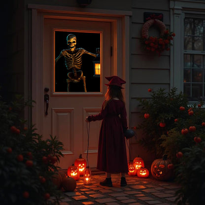 AtmosFX Halloween Digital Decoration USB - Spooky Halloween Hollusion + 5.5 ft x 9 ft Projection Screen