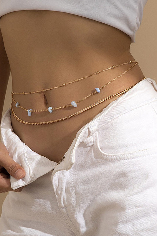 Faux Pearl Belly Chain