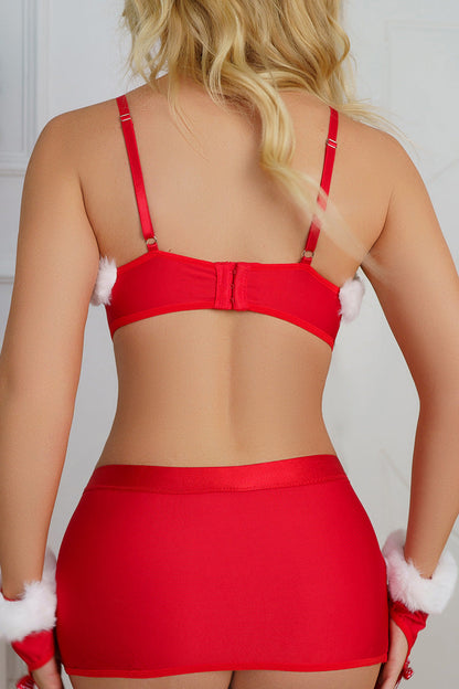 Sleigh Santa Bra Set