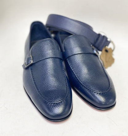C Collection Deerskin Loafer - Navy