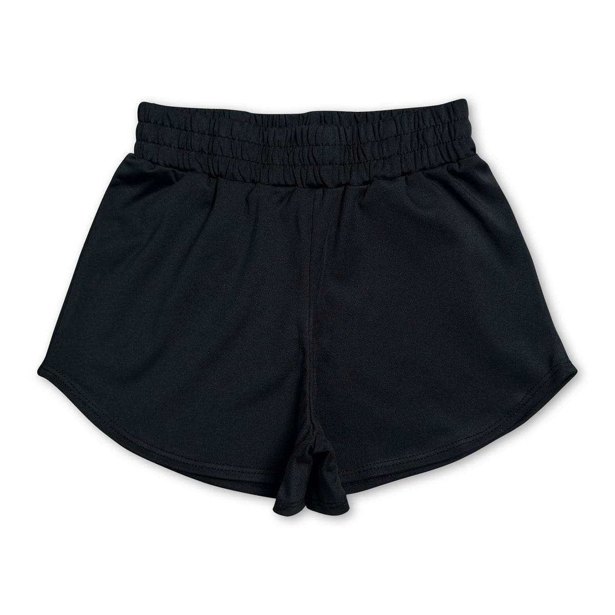 Black kids girls summer yoga active shorts