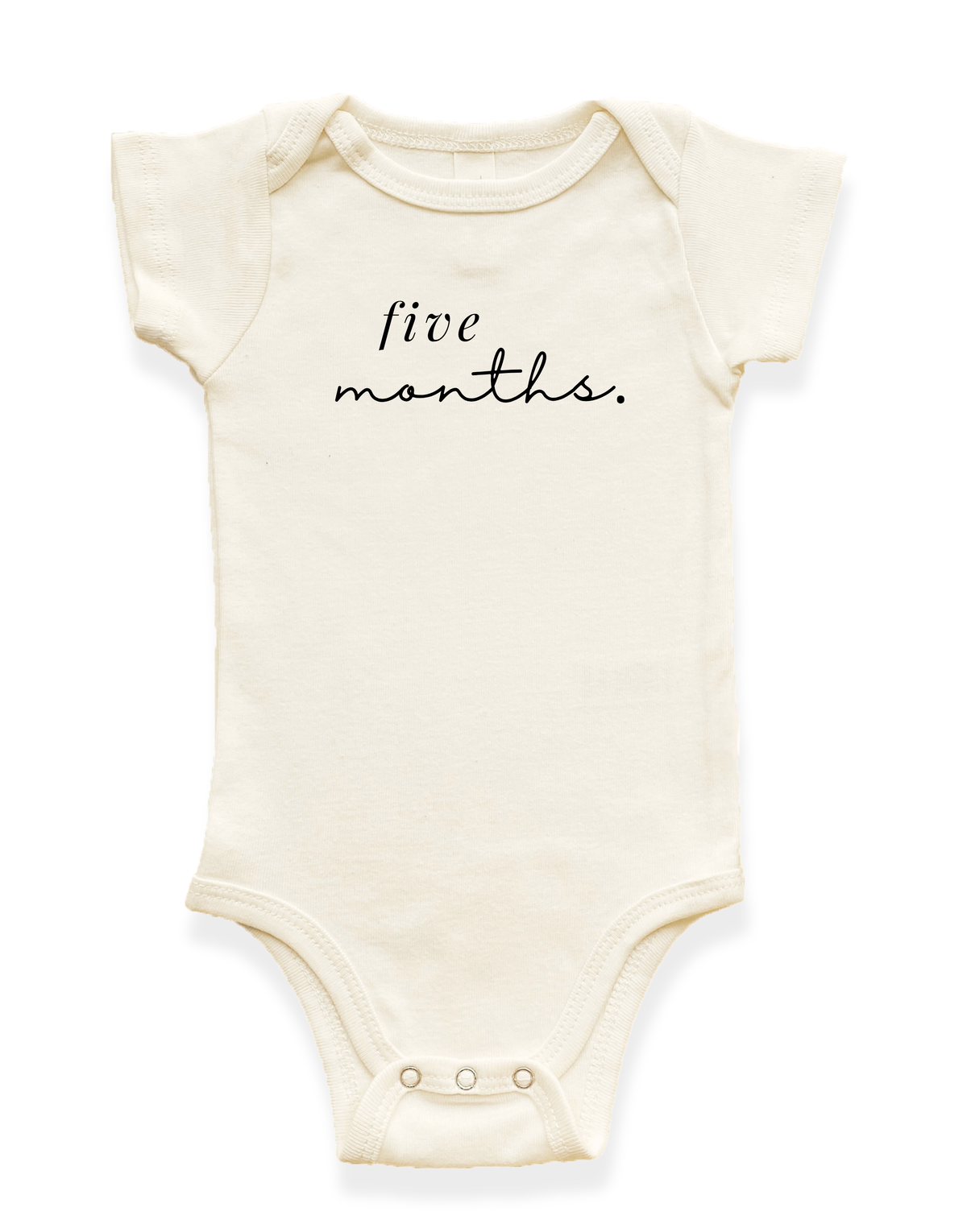 Monthly Milestones Organic Baby Bodysuit